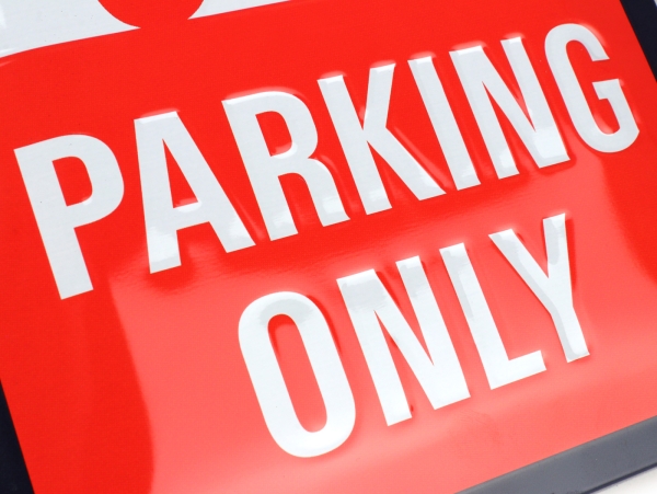 Blechschild - NOSTALGIC ART - Vespa Parking Only